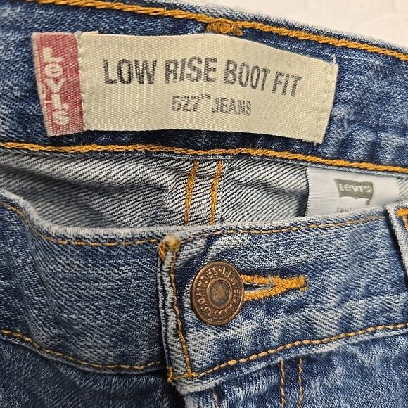 Vintage Levi’s 527 Mens Jeans Sz 34x30 Y2K Low Rise Boot Fit Denim Distressed - Picture 7 of 14